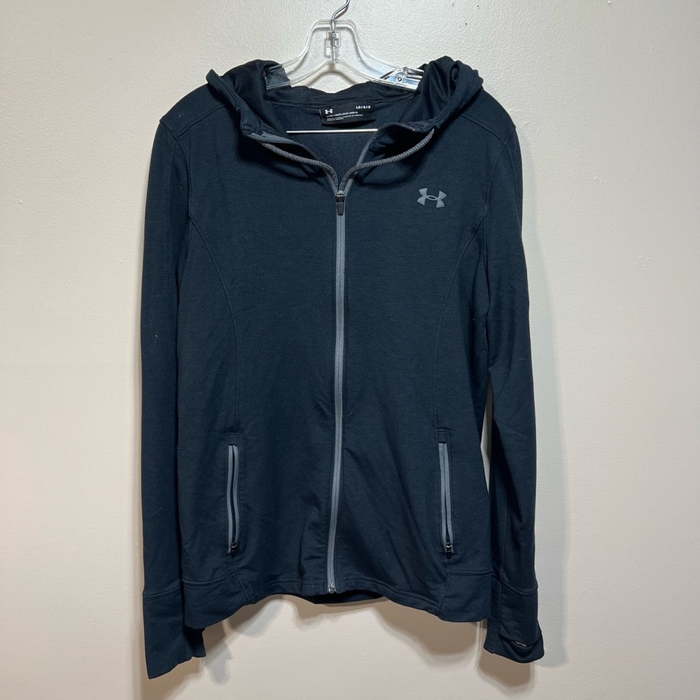 Under Armor black zip up hoodie